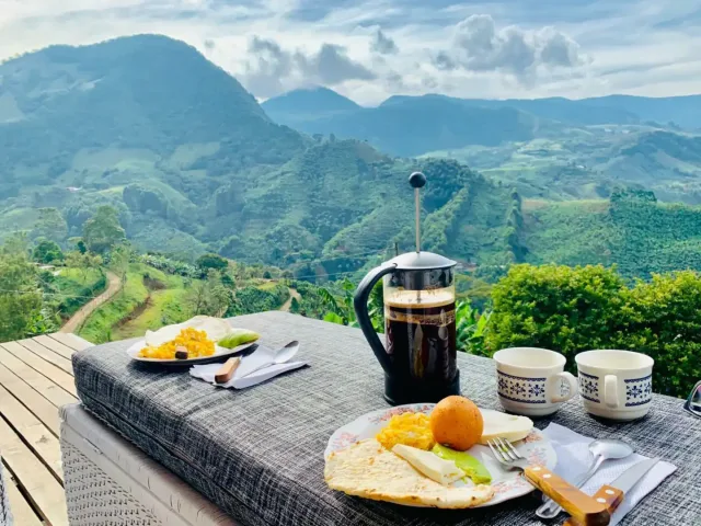 Vista desde el Airbnb recomendado en Jardín